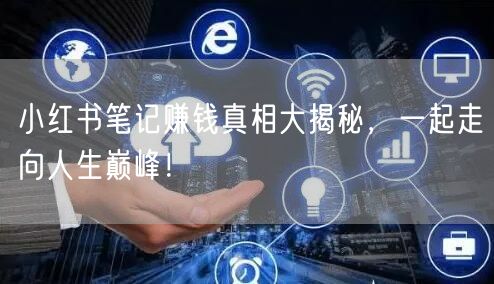 小红书笔记赚钱真相大揭秘，一起走向人生巅峰！